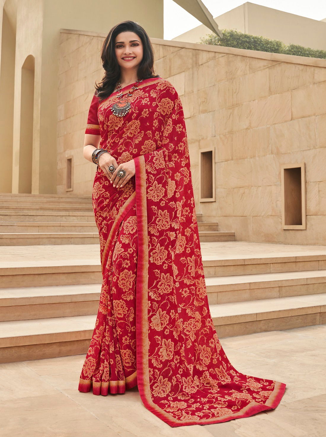 Gaurvi By Gc Printed Georgette Daily Wear Sarees Catalog